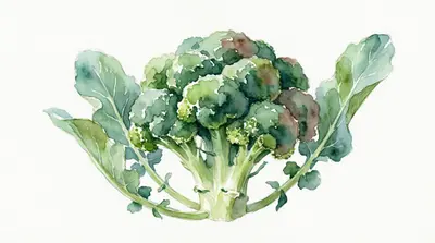 Broccoli leaves